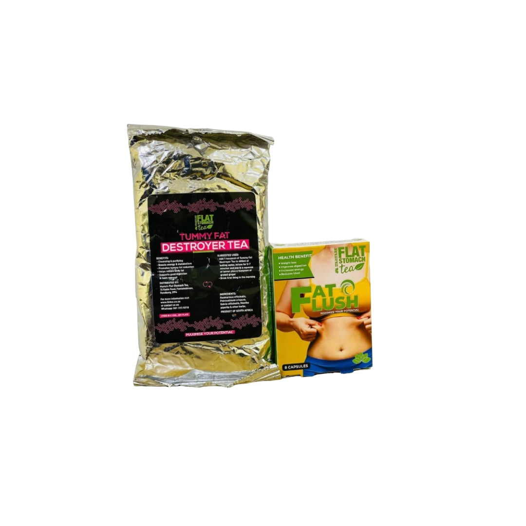 Mama's Tummy Destroyer Tea & Fat Flush Capsules